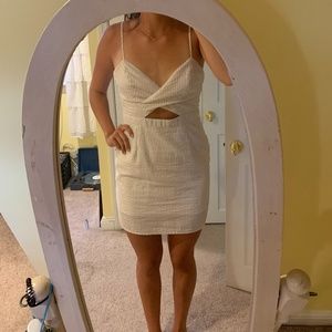 Forever 21 Cream and White Dress